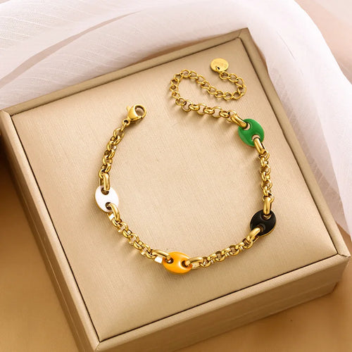 BowLift | Playful Circle Paperclip Chain Bracelet