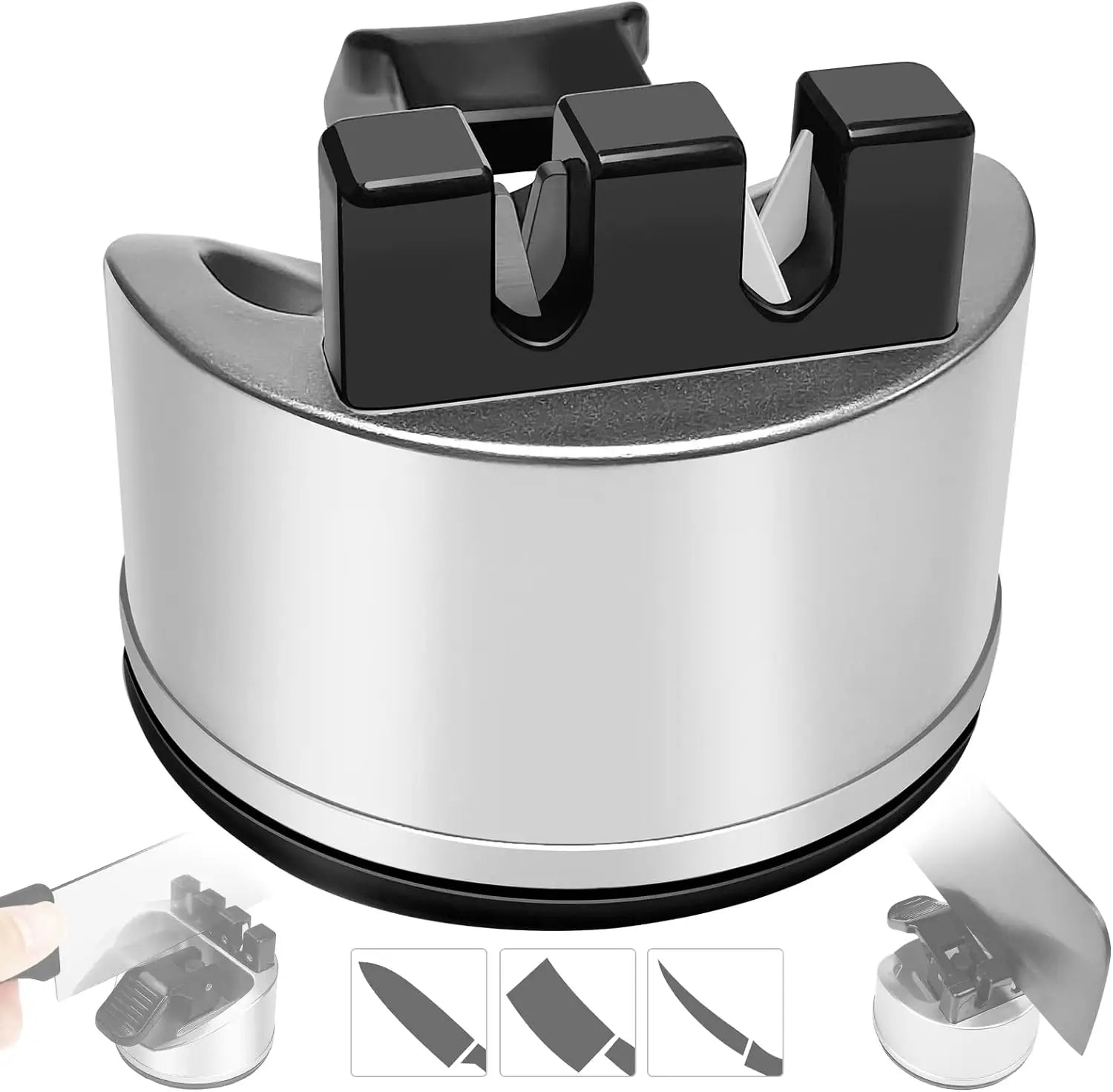 BowLift | Non-Slip Pocket Size Chef's Quick Knife Sharpener