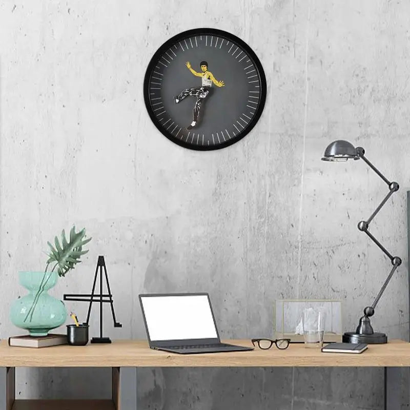 KungFuTime Clock - Authentic Chinese Wall Clock Decoration Bowlift