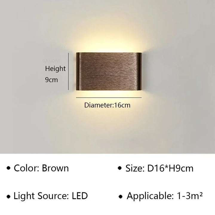 BowLift | LumiEra Modern LED Wall Lamp | Stylish Design | Warm White Light for Bedroom, Hallway & Bathroom
