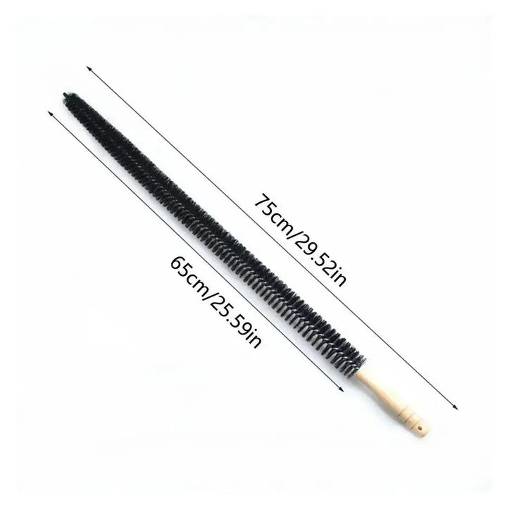 BowLift | Dustello Cleaning Brush with Wooden Handle | Flexible & Extra Long | For Radiators, Pipes & Furniture Gaps | 70–75 cm