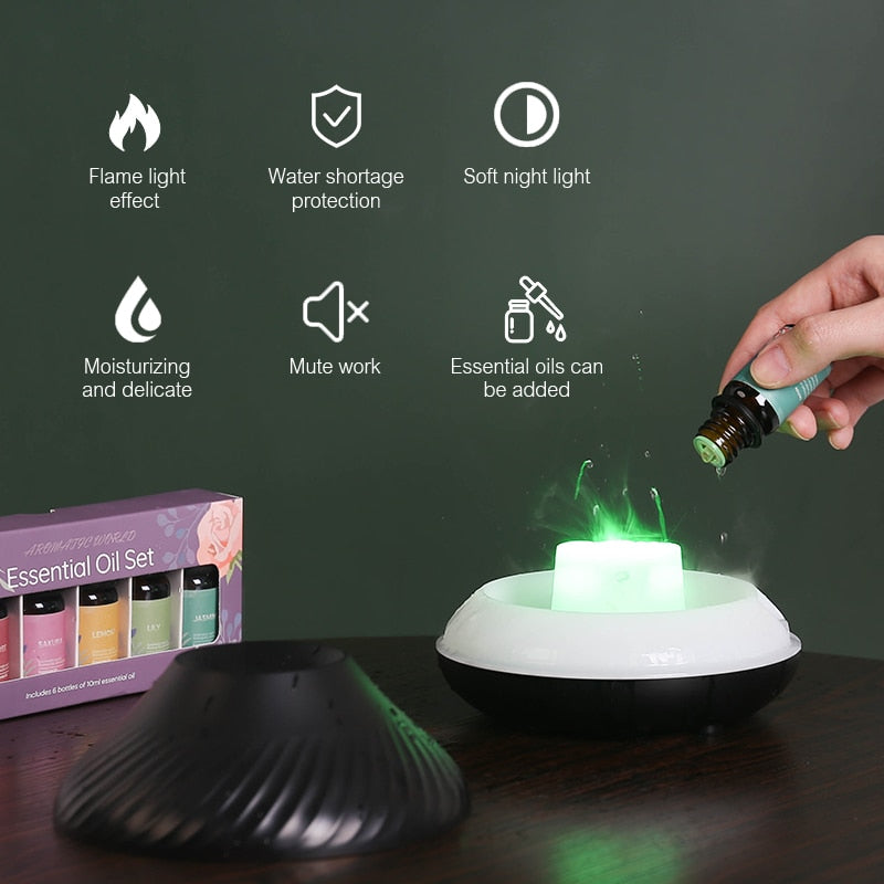 BowLift | Luminous Volcano USB Humidifier Lamp