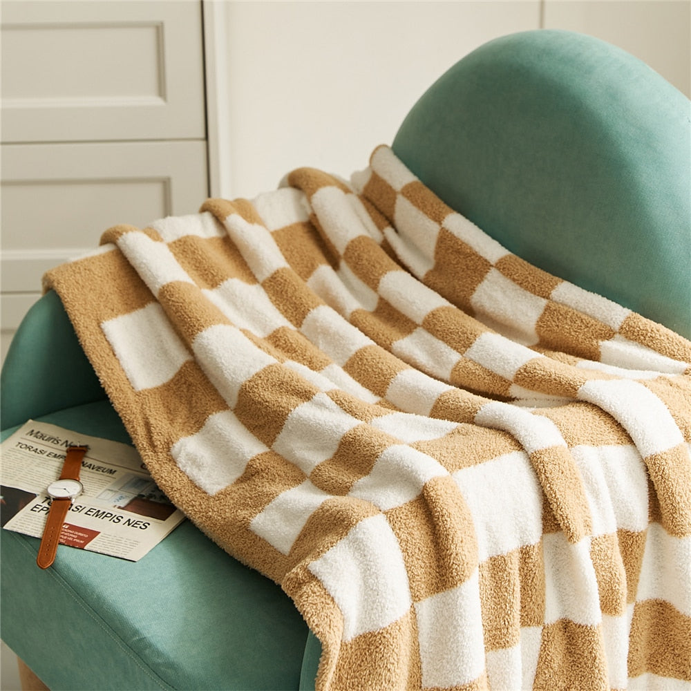 COLOURFUL CHECKERBOARD THROW | Bowlift