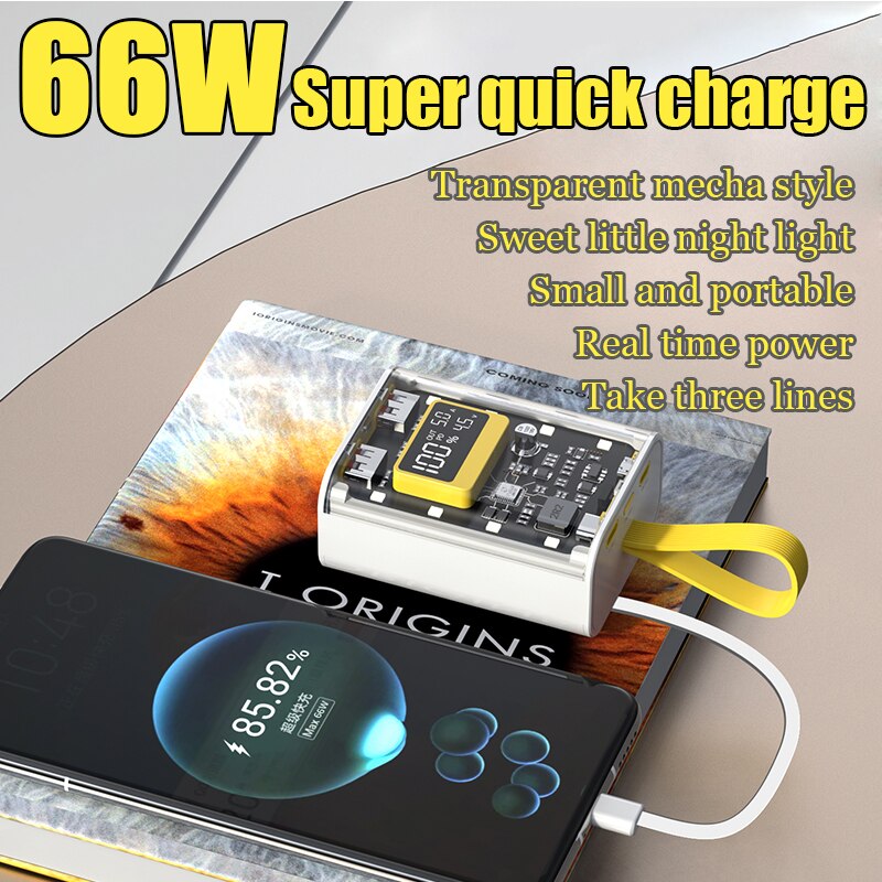 BowLift | Transparent Insight Quick Charge Powerbank