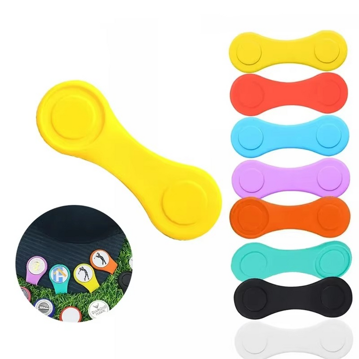 BowLift | Magnetic Silicone Folding Golf Ball Marker Holder with Hat Clip