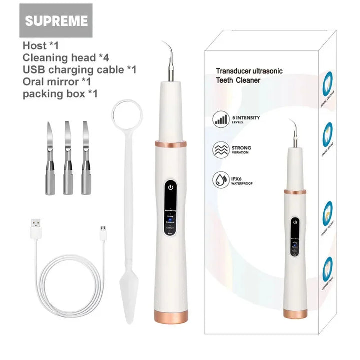 BowLift | DentoraSonic | Ultrasound dental care device for dogs & cats | 5-level tartar remover | USB charging