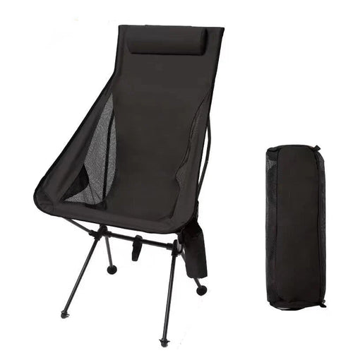BowLift | CAMPEROX Folding Chair Outdoor | Loadable up to 150 kg | Aluminum frame & tear-resistant fabric | For camping, beach & garden