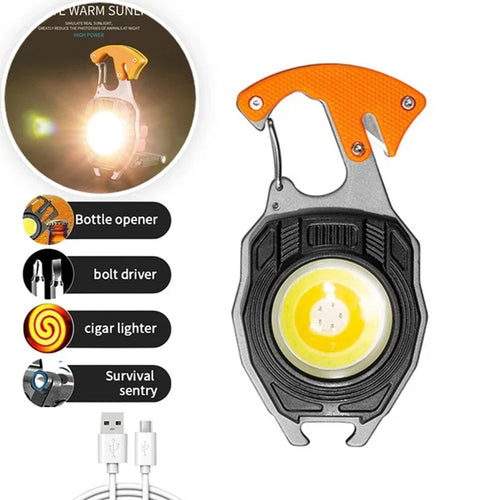 Ultimate COB Multifunction Rechargeable Built-in Ligther Work Light | Bowlift