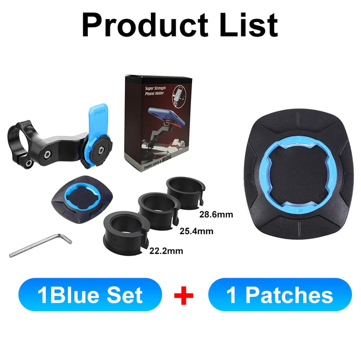 BowLift | RIDELOCK Pro Mount | Shockproof Phone Holder for Bike & Motorcycle | 360° Rotatable | For 4.7–7.2" Smartphones