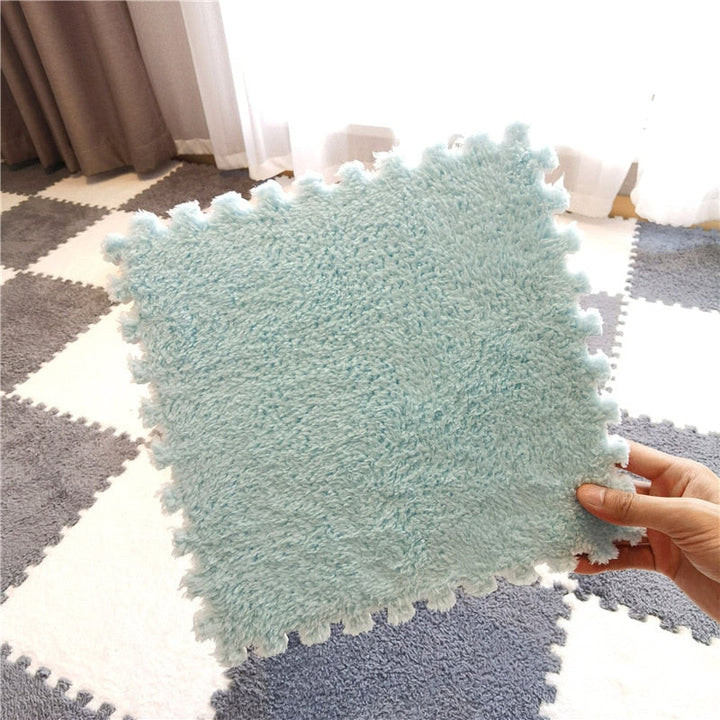 DIY Winter Plush Puzzle Mat | Bowlift