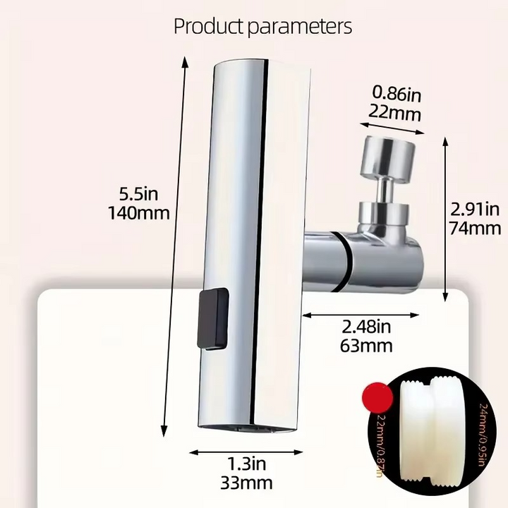 BowLift | Versatile Splash-Proof Faucet Adapter for Kitchen and Bathroom Sinks