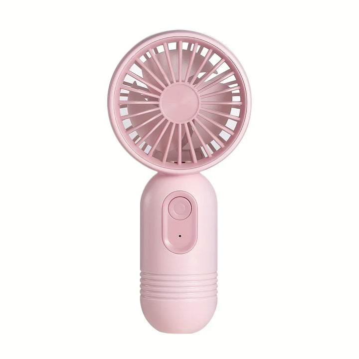 Mini Handheld USB Fan – 3-Speed Strong Wind Portable Desk Fan, Rechargeable for Students, Office, Outdoor, Travel, and Camping | Bowlift