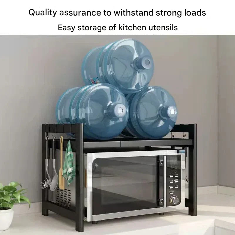 BowLift | Carbon Steel Retractable Double-Layer Kitchen Shelf – Milo