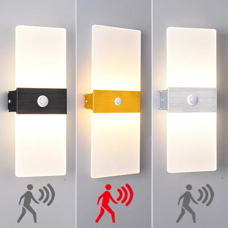 BowLift | Wall light with motion sensor, drawing, aluminum, acrylic, decoration, lighting, wall light, interior, kitchen, bedroom, hallway, corridor
