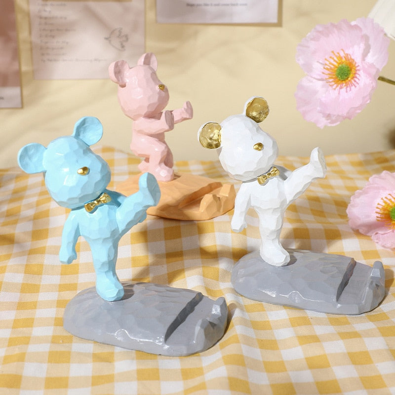 BowLift | Mini Karate Bear Phone Stand