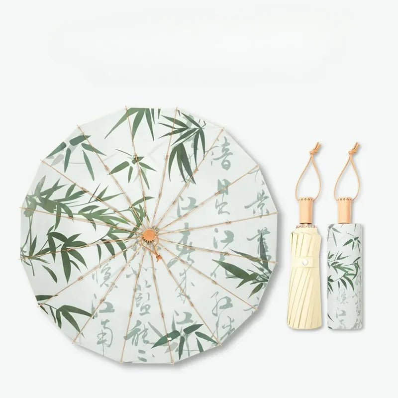 Handmade Bamboo Calligraphy Umbrella | Bowlift