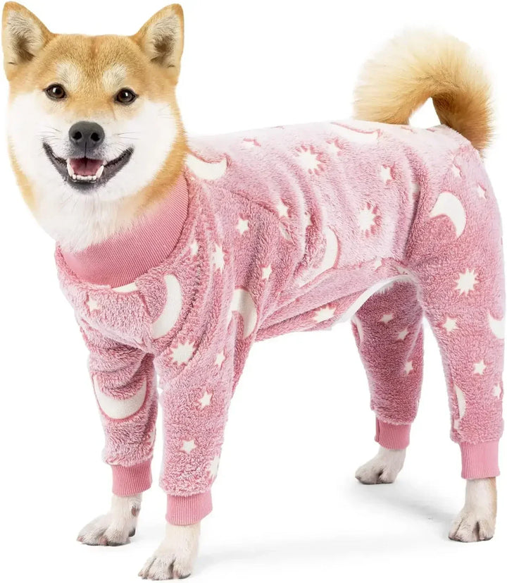 Warmer Hundepajamas for the winter fluffy and stretchable Bowlift