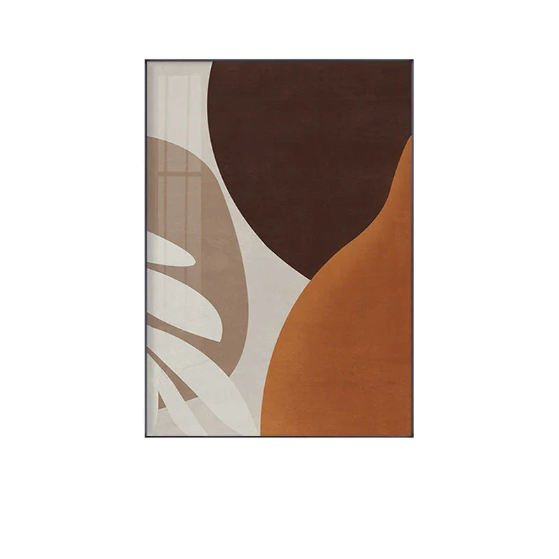 Modern Abstract Earthy Tones Geometric Wall Art Fine Art Canvas Prints Pictures For Living Room Dining Room Contemporary Home Decor | Bowlift