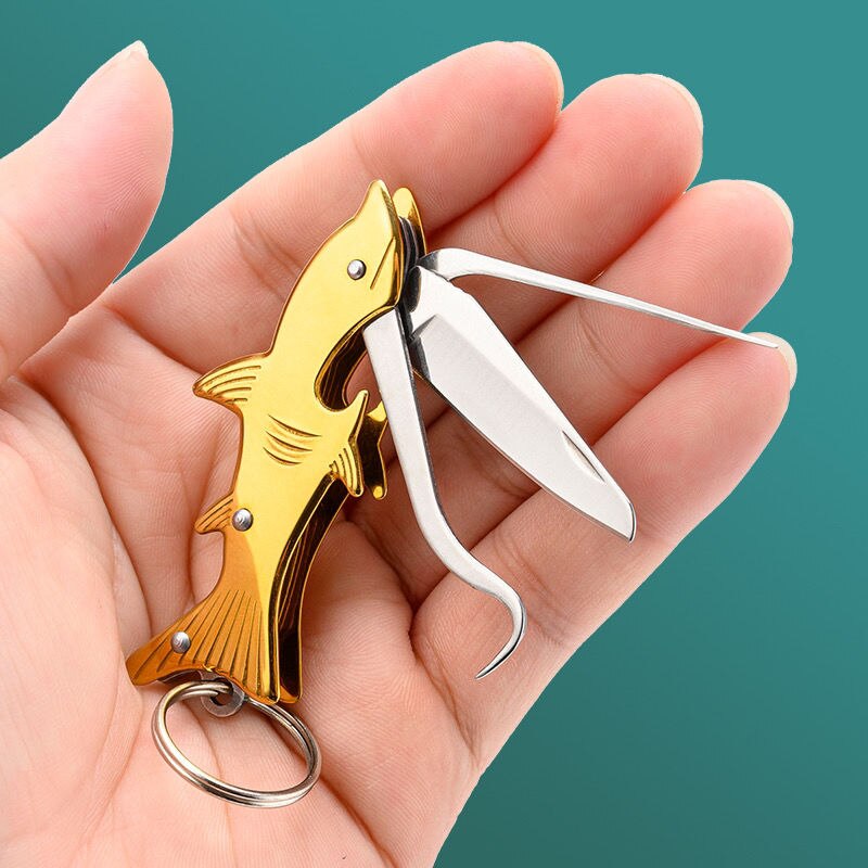 BowLift | Sharp Shark Multifunctional Toothpick Knife Keychain