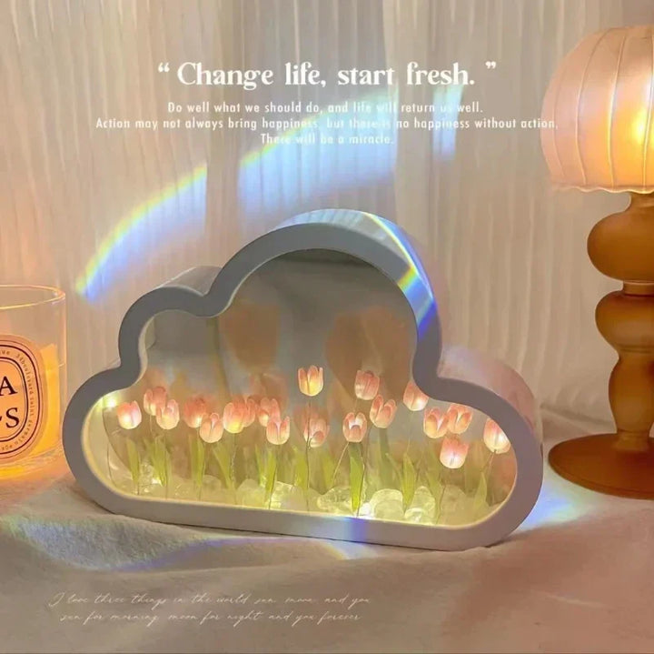 Tulip Atmosphere Infinite Flowers Night Light | Bowlift