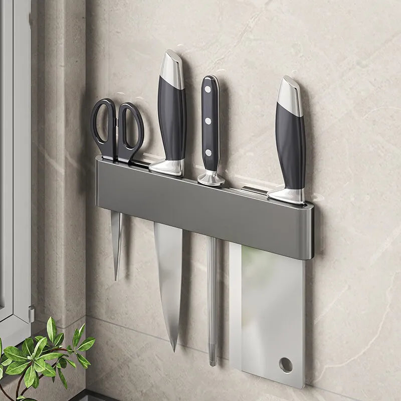 BowLift | Knife holder - Knifey - Stainless steel - Multi-function shelf