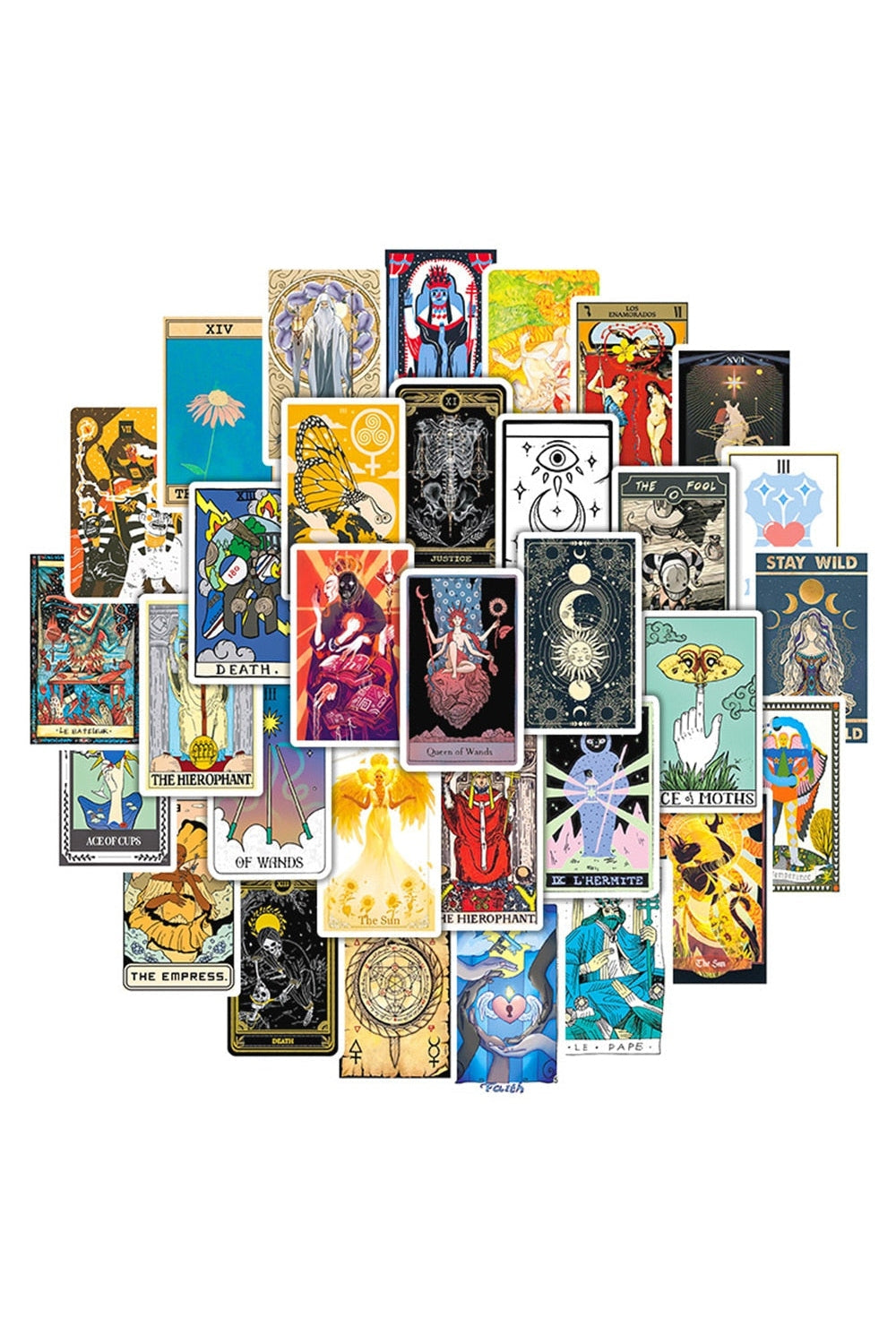 Tarot card sticker pack | Bowlift