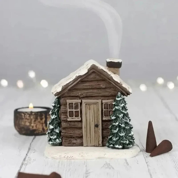 BowLift | Cone Incense Burning Log Cabin