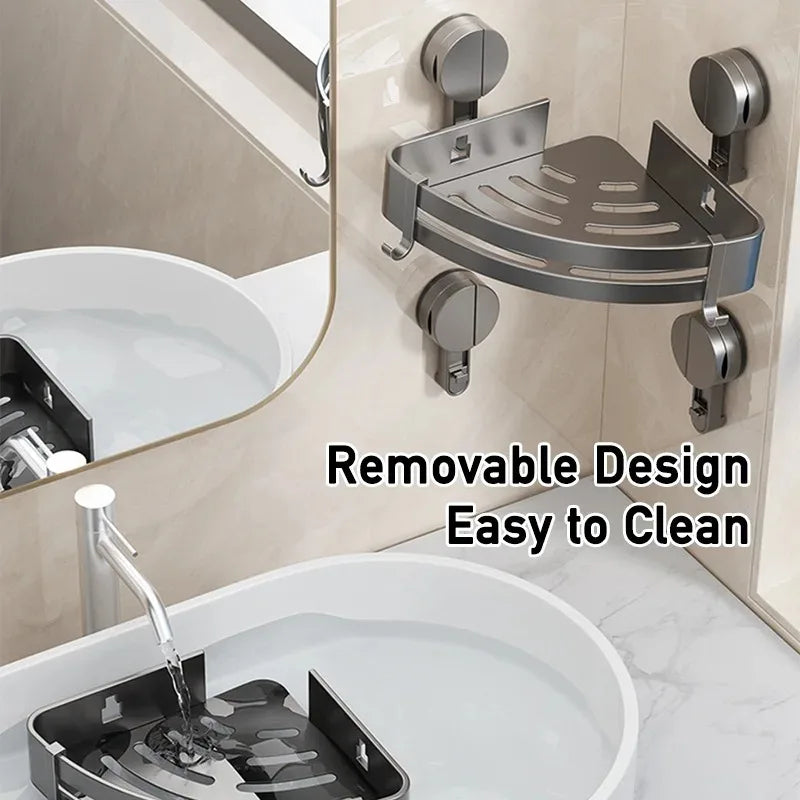 AquaGrip – Luxury Suction Cup Bath Shelf without Drilling Bowlift