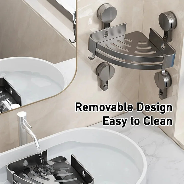AquaGrip – Luxury Suction Cup Bath Shelf without Drilling Bowlift