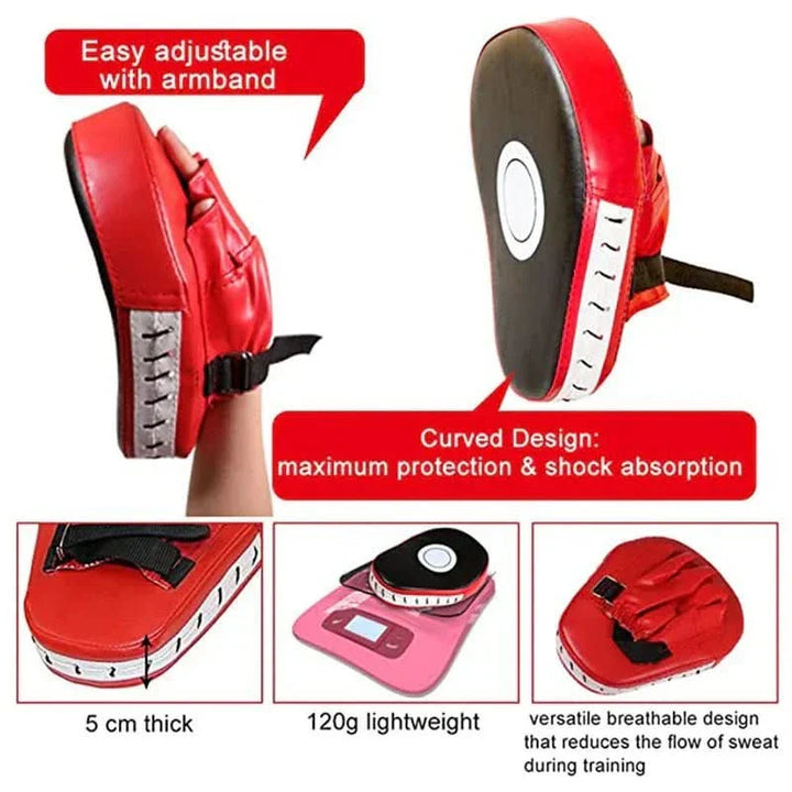 BowLift | Curved boxing pad for martial arts training & punching exercises boxing pad for martial arts training with shock absorption