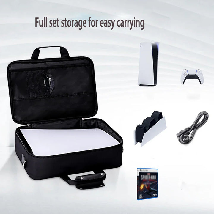 BowLift | Gearvault Carrying Bag for PS5 Console & Accessories | Shockproof & Water-Resistant | With Shoulder Strap & Organizer Compartments