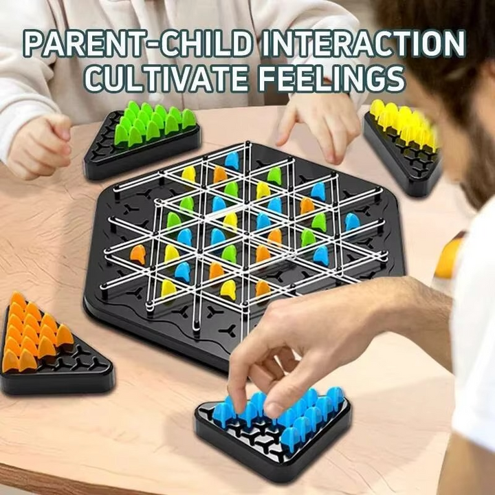 BowLift | Chain Triangle Chess Duel Strategy Board Game for Kids and Adults