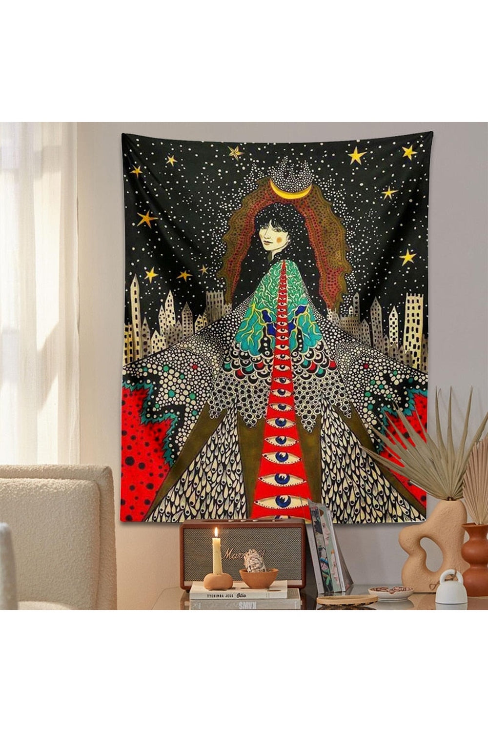 To The Girl Psychedelic Wall Tapestry | Bowlift