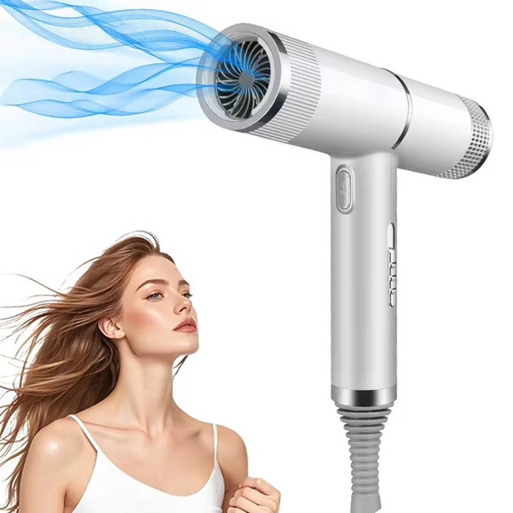 BowLift | Professional High-Power Negative Ion Hair Dryer with Air Nozzle for Home and Salon Use