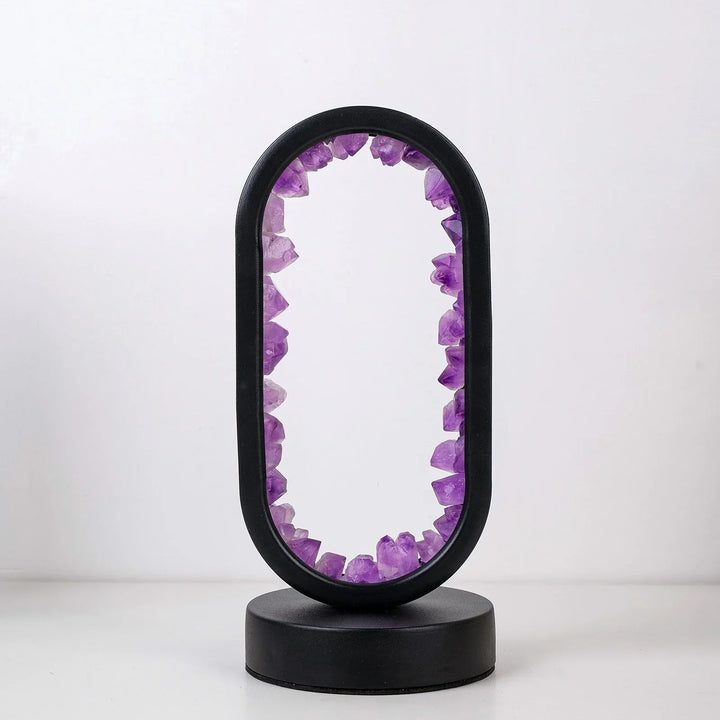 BowLift | AuraStone | Natural Calming Amethyst Serenity Lamp