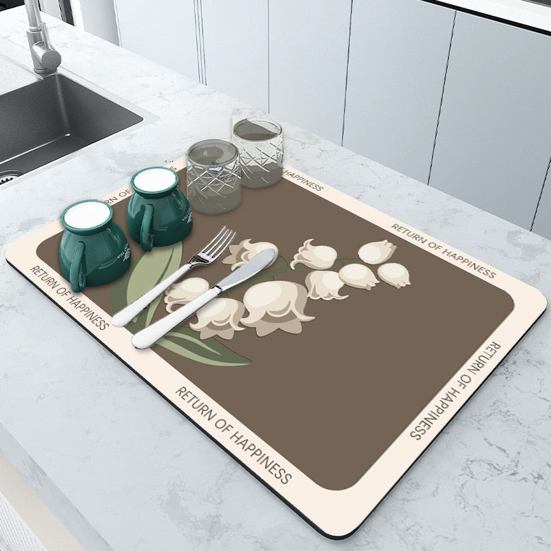 BowLift | Absorbmat Premium - The Perfect Kitchen Mat for Dry and Safe Dishes