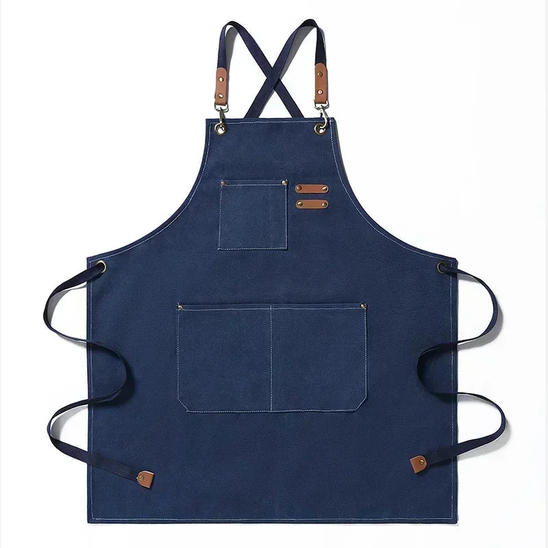 Canvas apron with pockets, adjustable, Unisex | Bowlift