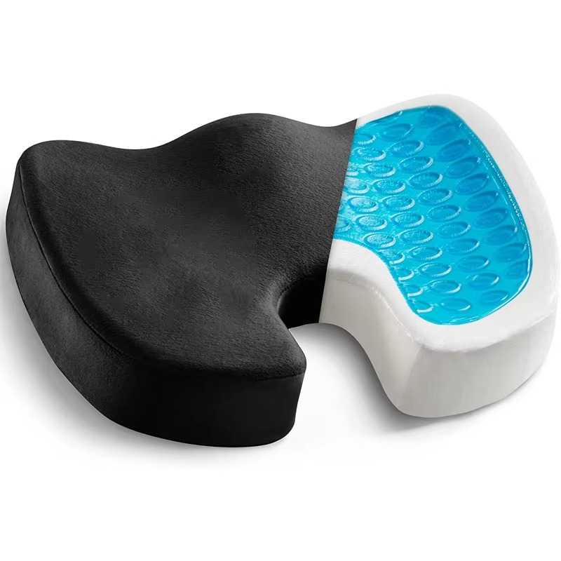 BowLift | Gel Seat Cushion with Memory Foam and Non-Slip Support for Office, Car, and Home