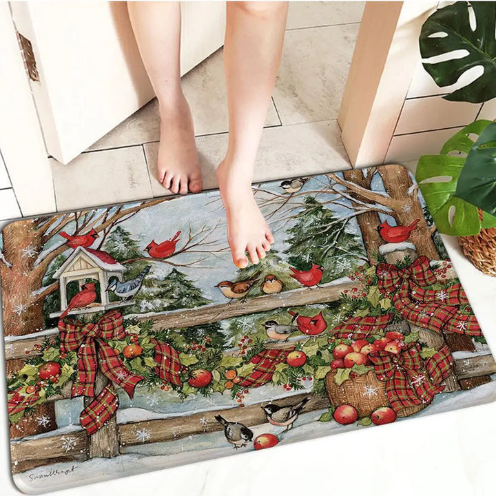 FestiveWelcome – Luxury Christmas Doormat for your Threshold Bowlift