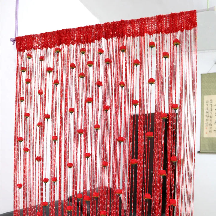 BowLift | Floral Decorative Hanging Room Divider Curtain