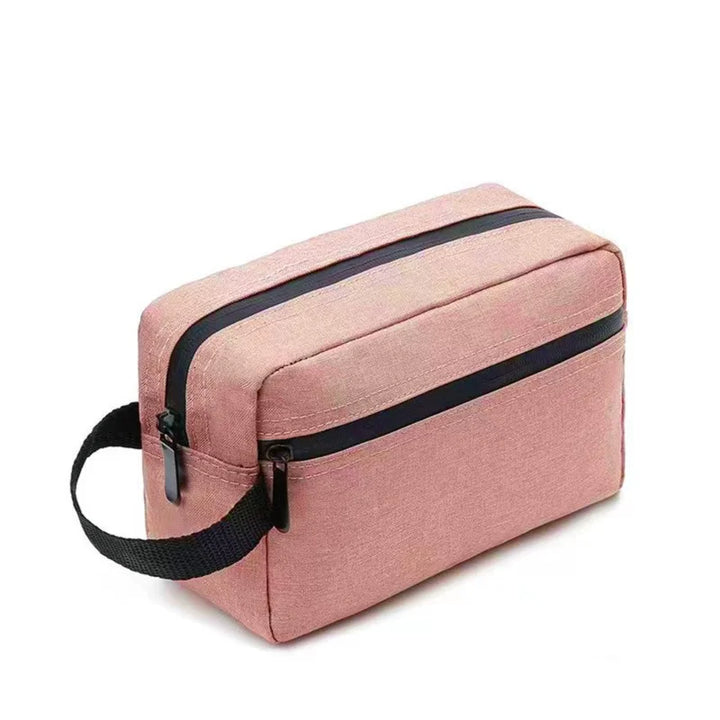 BowLift | Nylonéa toiletry bag Unisex | Water-repellent | Canvas design with leather handle | For travel & everyday use