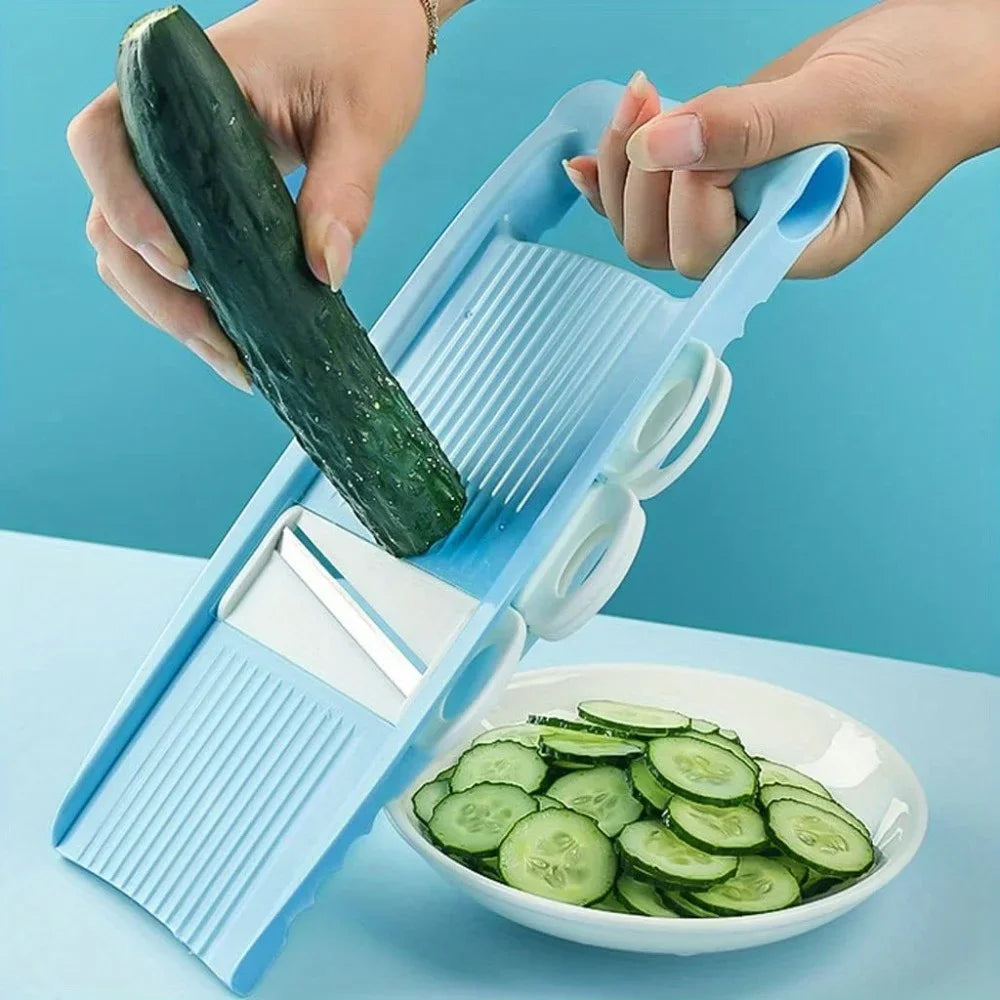 BowLift | Vegetable Cutter 5-in-1 | Manual & Multifunctional | Grater, Slicer, Dicer | KüchenMeister® Kitchen Helper