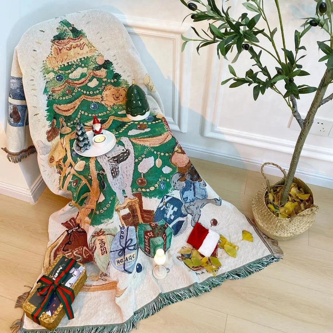 BowLift | Christmas Blanket Nutcracker and Stars Pattern