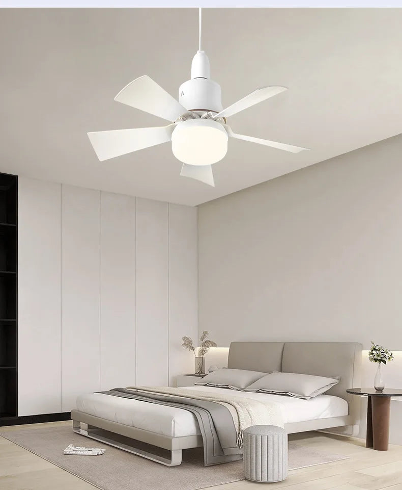 30W E27 Ceiling Fan Light with Remote - LED Dimming Function, Intelligent Silent Fan for Bedroom & Living Room | Bowlift