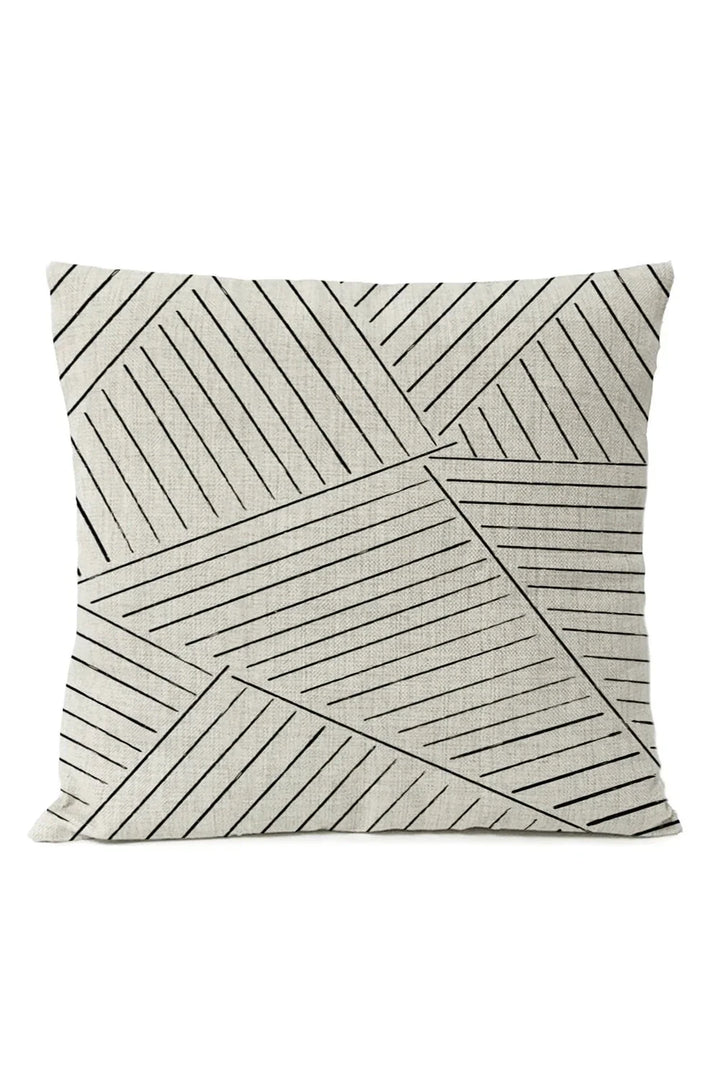 Black Geometric Pillowcase | Bowlift
