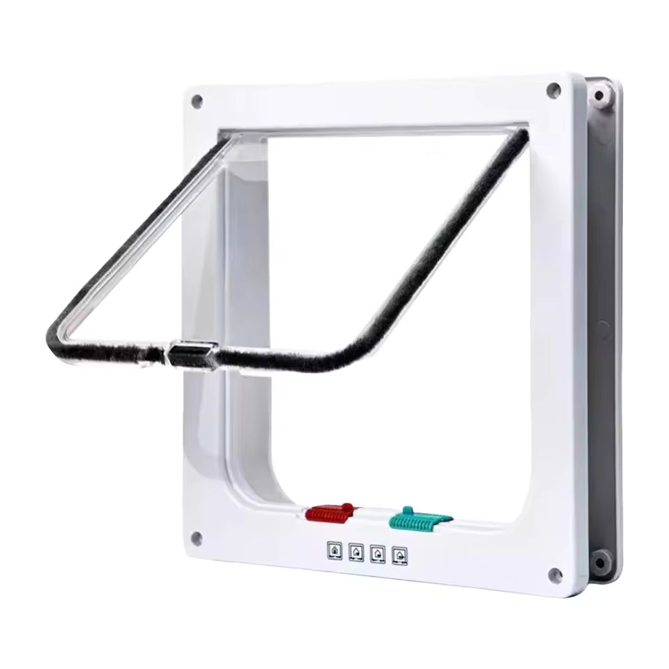 4 Way Pet Door for Cats and Dogs Bowlift