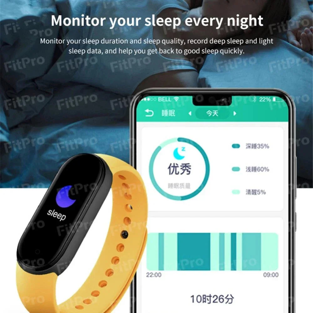 BowLift | M7 Smart Watch Men Women Smartband Heart Rate Smartwatch Fitness Tracker Blood Pressure Sport Smart Bracelet for xiaomi iPhone