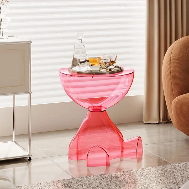 BowLift | Space-saving Plastic Side Table