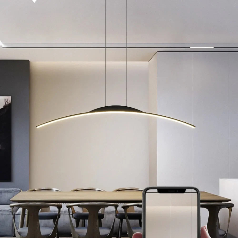 BowLift | Modern LED Pendant Light for Dining Room, Kitchen and Living Room
