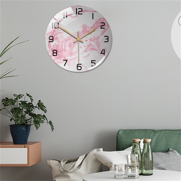 BowLift | Stylish Marble Wall Clock with Silent Mechanism